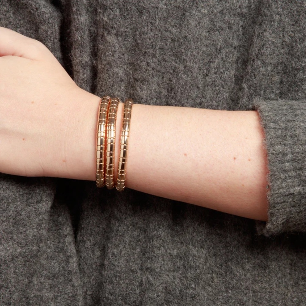 Roxanne Assoulin Gold Rush set of 3 bracelets - Picture 2 of 2